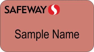 (image for) Safeway Rose Gold Name Badge