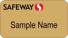 (image for) Safeway Gold Name Badge