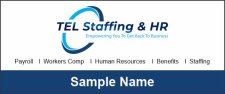 (image for) TEL Staffing & HR - Standard White Square Corner Badge