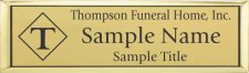 (image for) Thompson Funeral Home, Inc. Small Executive Gold badge