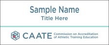 (image for) CAATE Standard White Square Corner badge