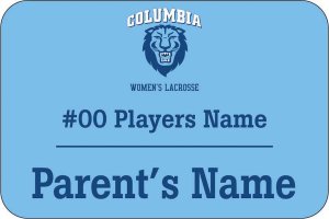 (image for) Columbia University Women\'s Lacrosse Blue Badge With Niceguard Coating