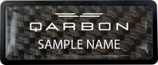 (image for) Qarbon Aerospace Prestige Black Anodized Carbon Badge