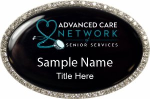 (image for) Advanced Care Life Network Bling Silver Other Badge