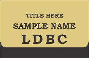 (image for) Le Detroit Baptist Church Gold Pocket Badge