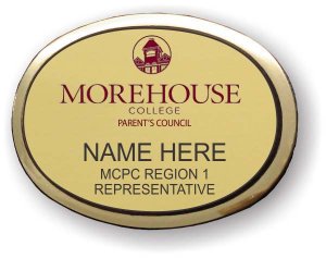 (image for) Morehouse College Parents Council Executive Oval Gold Badge