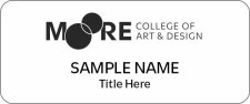 (image for) Moore College of Art & Design 2026 Standard White badge