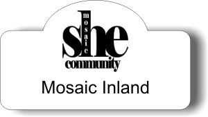 (image for) Mosaic SHE Community Mosaic Inland White Shaped Badge