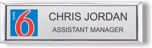 (image for) Motel 6 Small Executive Silver Badge