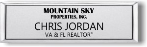 (image for) Mountain Sky Properties, Inc. Small Silver Executive Badge