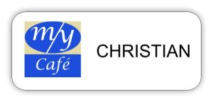 (image for) M/Y Café Standard White Badge