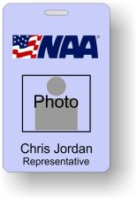 (image for) NaaLife Light Blue Photo ID Badge