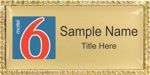 (image for) Motel 6 - Gold Bling Badge
