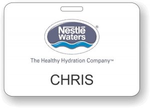 (image for) Nestle Waters Large White Badge