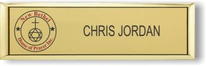 (image for) Small Gold Executive Name Badge