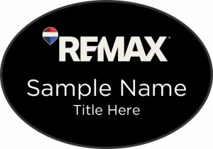 (image for) Remax Logo - 2025 Oval Black badge