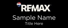 (image for) Remax Logo - 2025 Squared Corners Black badge