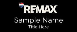(image for) Remax Logo - 2025 Squared Corners Black badge