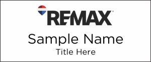 (image for) Remax Logo - 2025 Squared Corners White badge