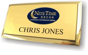 (image for) Nite Time Decor Executive Gold Badge