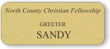 (image for) North County Christian Fellowship Gold Badge