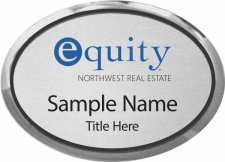 (image for) Equity Real Estate Oval Executive Silver Badge