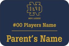 (image for) Notre Dame Men's Lacrosse Blue Badge With Niceguard Coating
