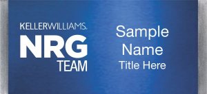 (image for) Keller Williams NRG Team Large Silver Meridian Blue Badge