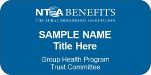 (image for) NTCA Blue Name Badge