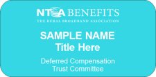 (image for) NTCA Aqua Name Badge