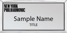 (image for) (New Logo) New York Philharmonic Executive Silver badge