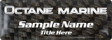 (image for) Octane Marine Carbon Badge Badge