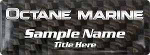 (image for) Octane Marine Carbon Badge Badge
