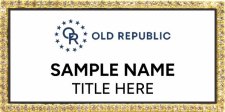 (image for) Old Republic Home Protection Bling Gold White Insert Badge