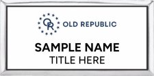 (image for) Old Republic Home Protection Executive Silver White Insert Badge