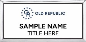 (image for) Old Republic Home Protection Executive Silver White Insert Badge