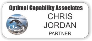 (image for) Optimal Capability Associates White Badge