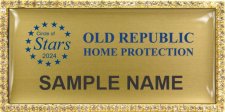 (image for) Old Republic Home Protection Circle of Stars Bling Gold Badge