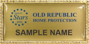 (image for) Old Republic Home Protection Circle of Stars Bling Gold Badge