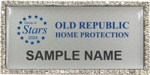(image for) Old Republic Home Protection Circle of Stars Bling Silver Badge