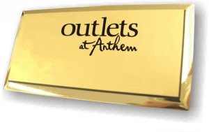 (image for) #CA1 Outlets At Anthem Logo Only Executive Gold Badge