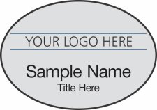 (image for) Custom Logo Silver Oval Badge