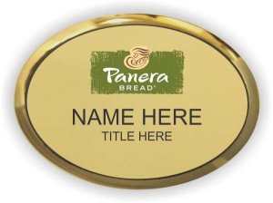 (image for) Panera Bread Oval Executive Gold Badge