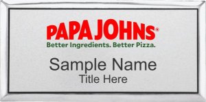 (image for) Papa Johns Silver Executive Badge Style A
