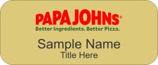(image for) Papa Johns Gold Badge Style A