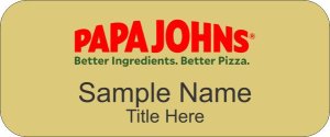 (image for) Papa Johns Gold Badge Style A