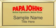 (image for) Papa Johns Gold Executive Badge Style A