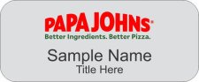 (image for) Papa Johns Silver Badge Style A