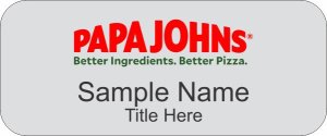 (image for) Papa Johns Silver Badge Style A