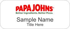 (image for) Papa Johns White Badge Style A